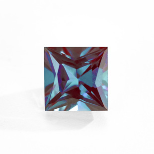 Live Cross-Border Exclusive Alexandrite Loose Stone Princess Cut 7*7mm Health Stone Factory Custom Matching