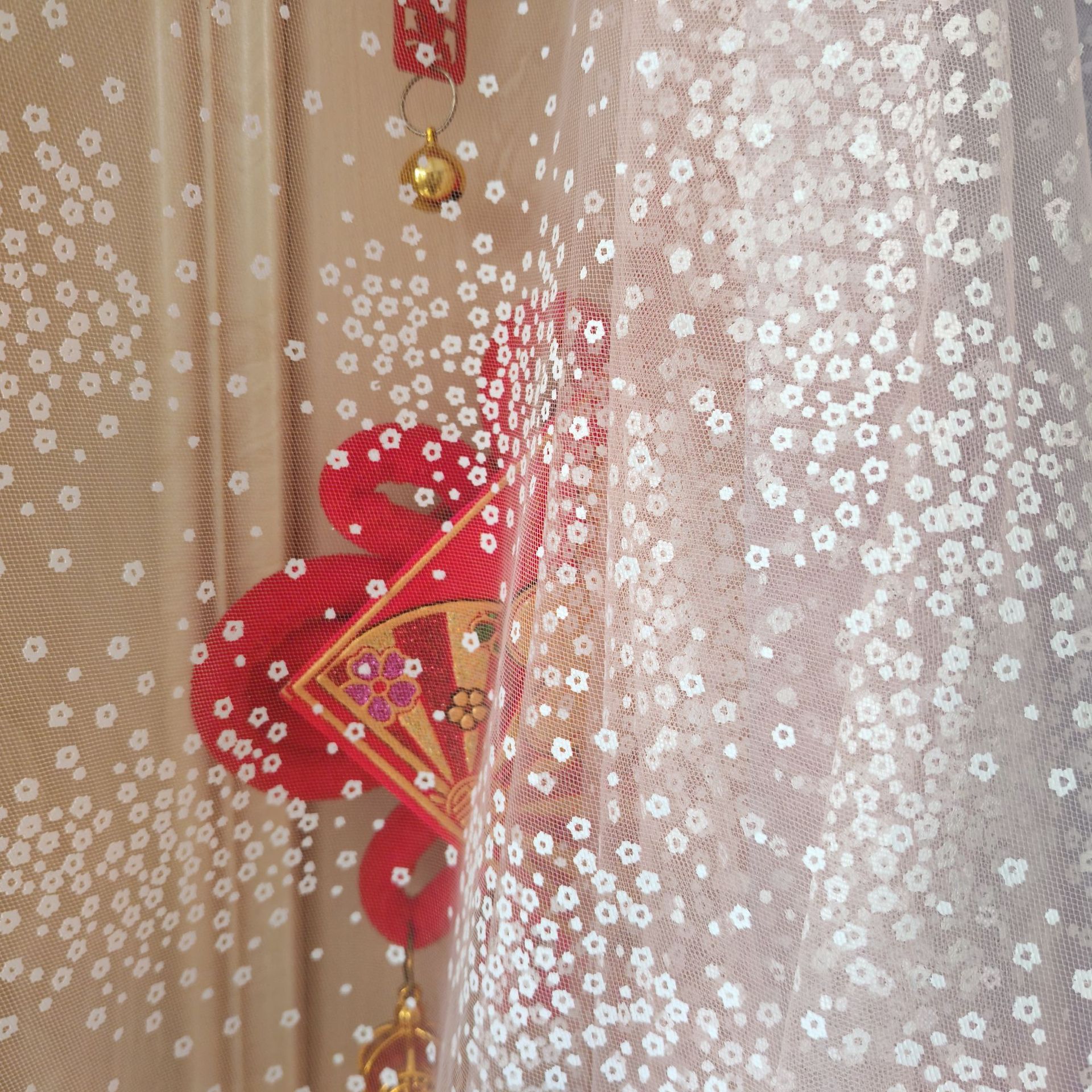 爆款胶印碎花小星星网纱布料DIY拍照服饰背景蓬蓬裙服装裙纱布料