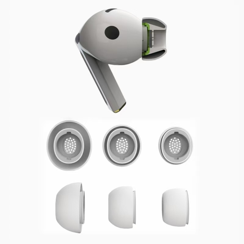 Samsung Galaxy Buds3Pro ホワイト S スローリバウンドシリコン耳栓圧力解放およびノイズリダクションイヤーキャップカバーに適しています。|undefined