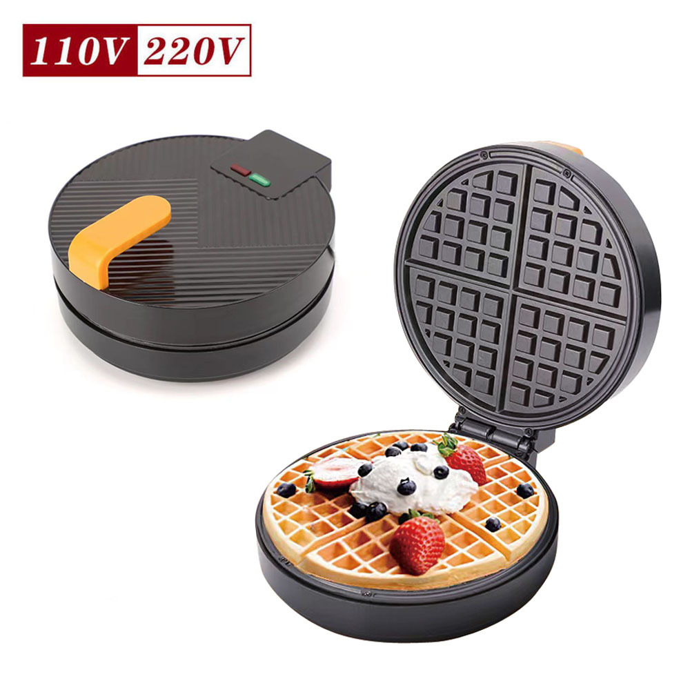 Cruzar La Frontera Americana sandwichera estándar 110V waffle Maker gran calefacción eléctrica máquina de hornear pan de carne Panini desayuno