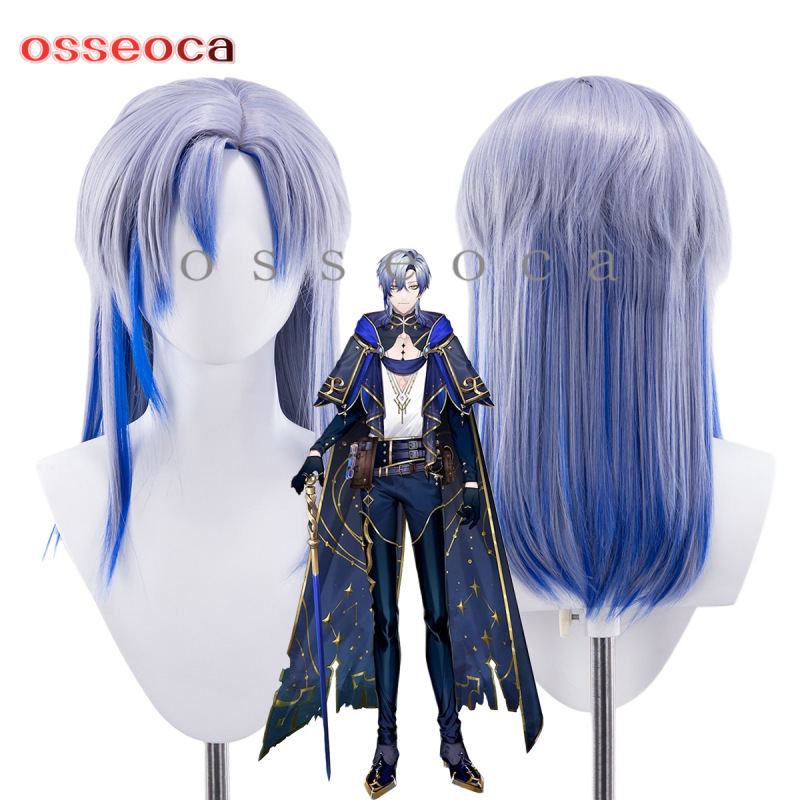 Osseoca Virtual Vtuber Streamer Milan Castreel Cosplay Wig with Realistic Scalp and Integrated Highlights