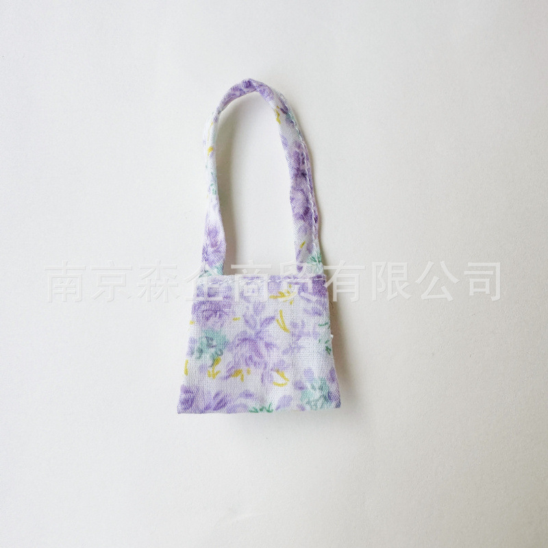 XB003 퍼플 로즈 플로럴 스몰백