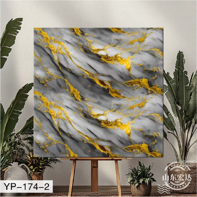 Azulejo de imitación mármol autoadhesivo adhesivo de pared sala de estar baño decoración de pared impermeable y a prueba de humedad con papel de aluminio