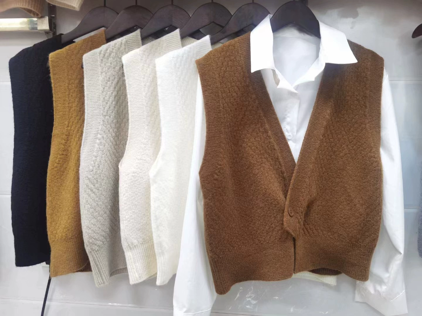 Стильный вязаный жилет от - модная майка-талия, универс cardigan для западного стиля образов