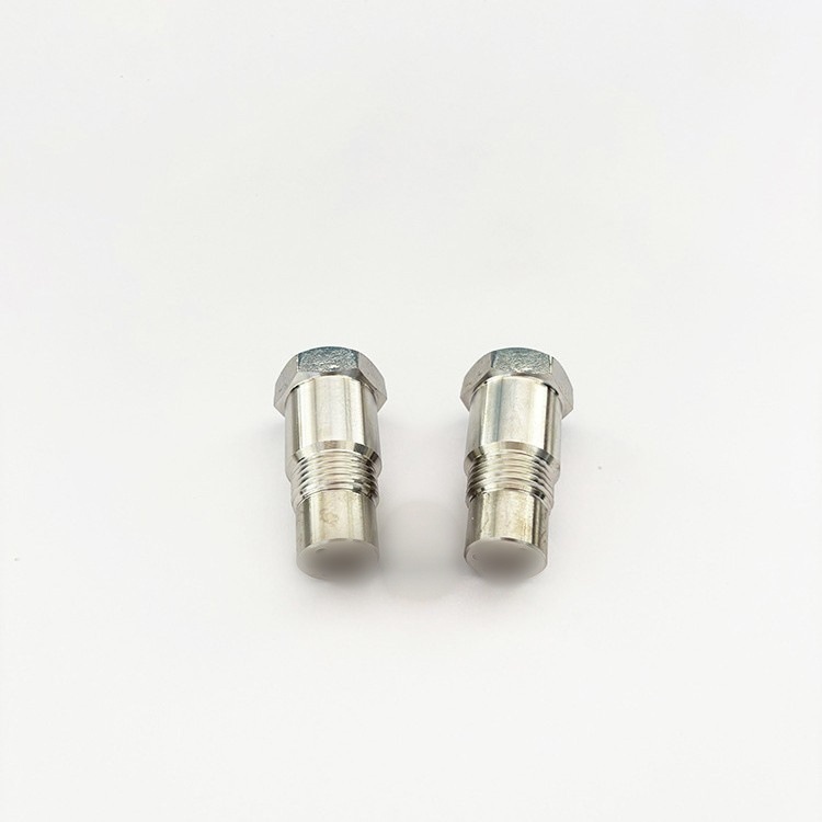 M18X1.5 threaded oxygen sensor curved cutout nut plug 304 stainless steel auto parts catalytic converter