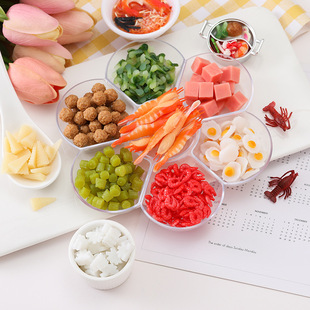 DIY Food and Play Accessories Hot Pot Material Snail Powder suit Crayfish Cowpea Balls Fried Egg Hand-made Material Bag