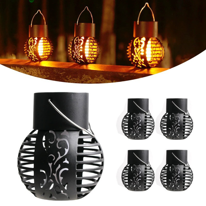 Amazon directa llama solar 12 antorchas LED decoración de jardín solar en stock