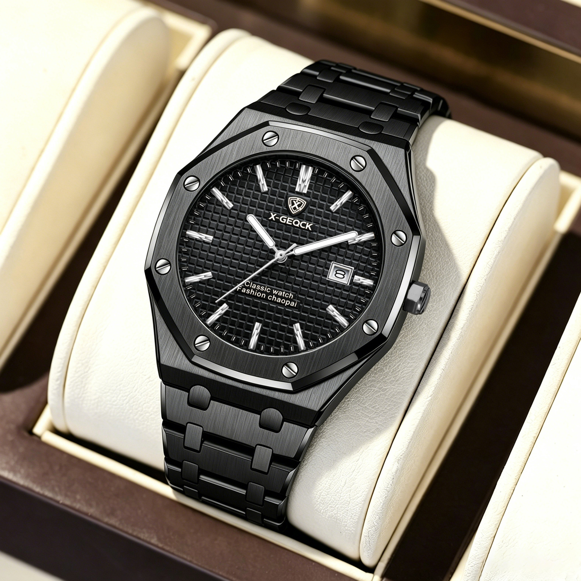 waterproof fashionable quartz swiss watch