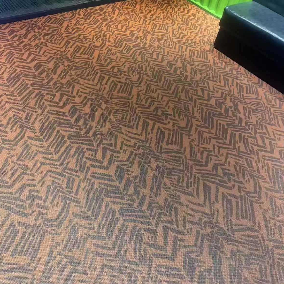 厂家PVC地编织地毯仿BOLONG编织编织纹地毯高档会所办公室耐磨地