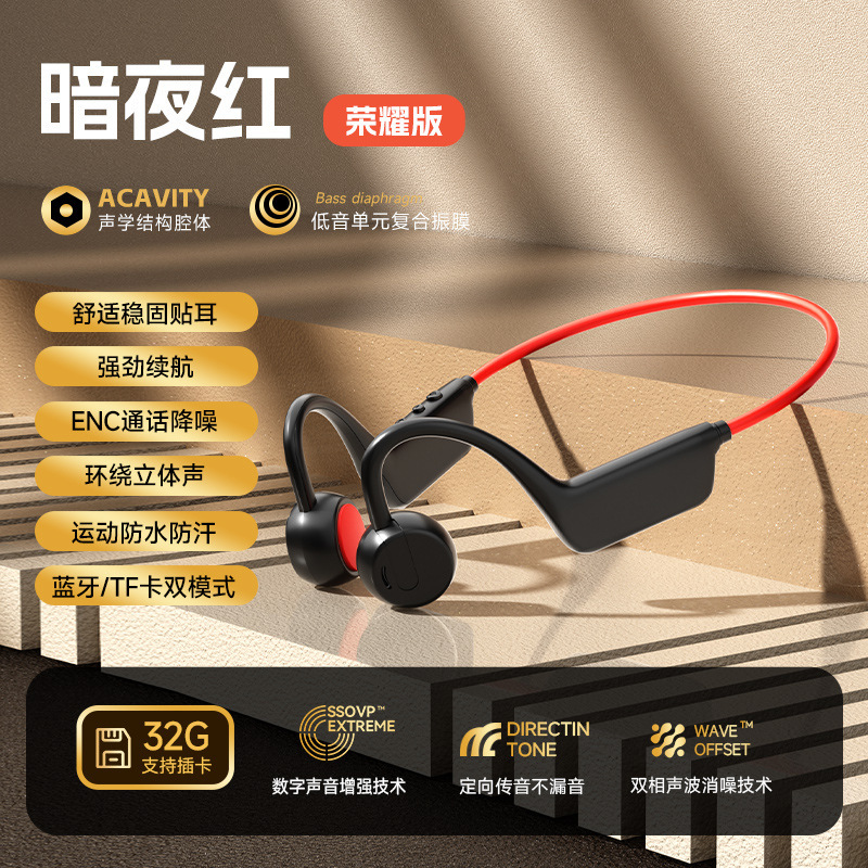 X1Pro Bone Conduction Bluetooth Headphones Wireless Behind-The-Ear Mp3 Integrated Running Sports Earphones with Long Battery Life and Deep Bass X1Pro Bone Conduction Bluetooth Headphones Wireless Behind-The-Ear Mp3 Integrated Running Sports Earphones with Long Battery Life and Deep Bass