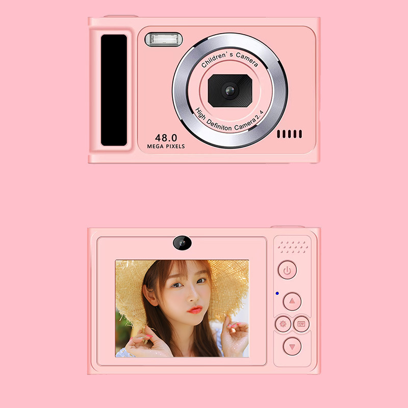 HD Dual Camera CCD Camera Retro Digital Camera Video Recordable Campus Student Small Mini Camera