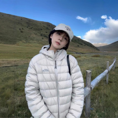 羽绒棉服女冬季2025新款轻薄连帽小棉袄韩版宽松时尚保暖棉衣外套
