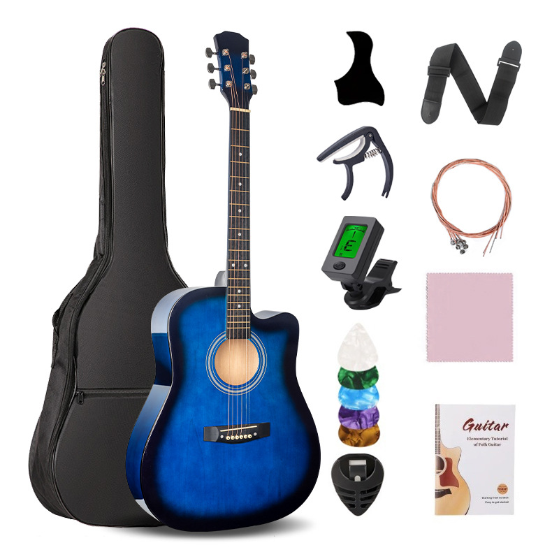 Una guitarra de balada de 41 pulgadas Amazon principiantes estudiantes principiantes ausentes de ángulo matte brillante guitarra de madera de tiles image 16