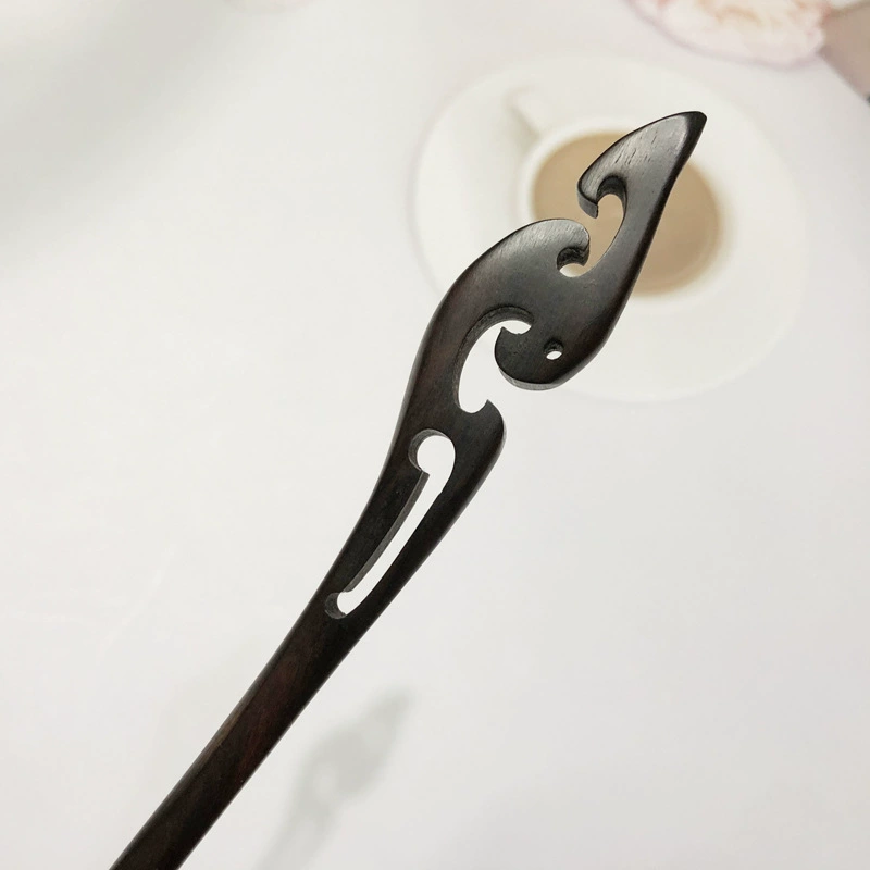 Hanfu sandalwood, китайская шпилька ebony, ретро чёрная милая аксессуары для волос, простой и элегантный дизайн