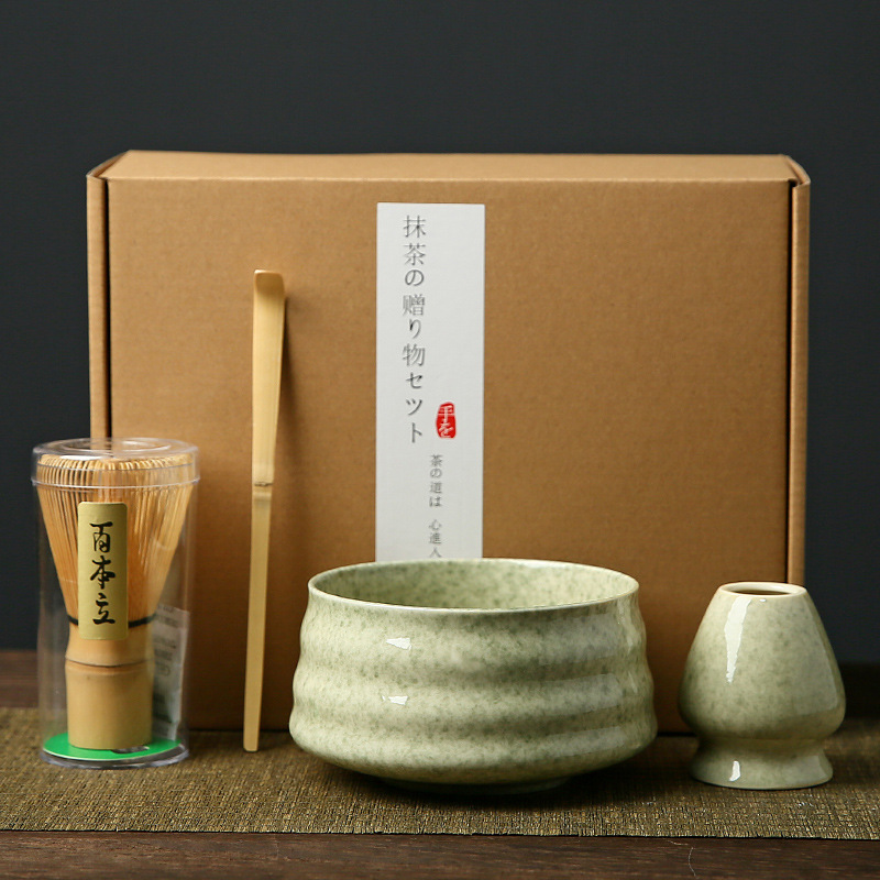 Matcha tazón té taza Matcha cepillo cien Benli taza de té Té juego de té Dinastía Song juego de té Matcha herramienta traje caja de regalo japonés