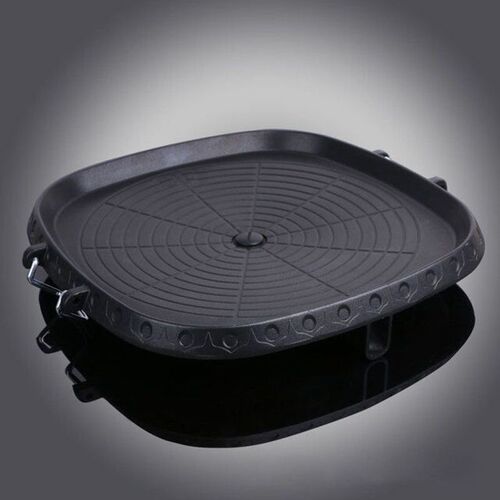 Korean barbecue plate, Korean-style barbecue plate, mineral stone non-stick barbecue plate, home user, outdoor use, portable camping stove barbecue plate