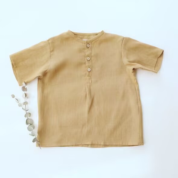 Yellow khaki top