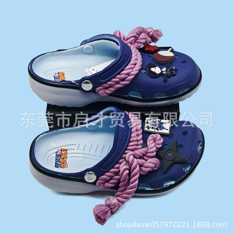 Cross nuevo Melody / Pokémon / Winnie the Pooh con zapatos de flores para niños antideslizantes zapatos de agujeros sandalias para niñas