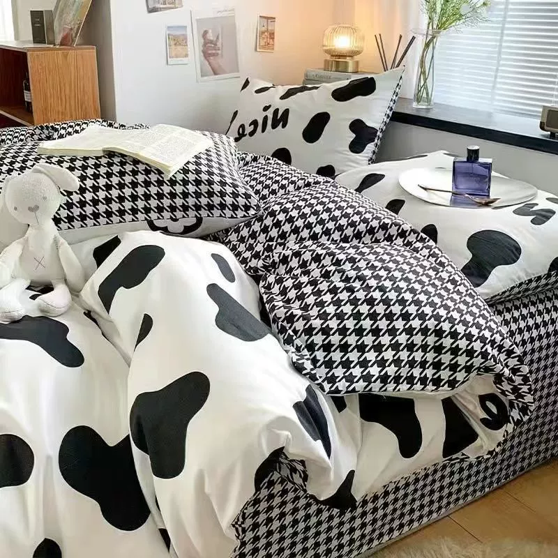 Brand high quality fresh set, duvet cover, sheet, bedspread, 4 piece set, 3 piece set