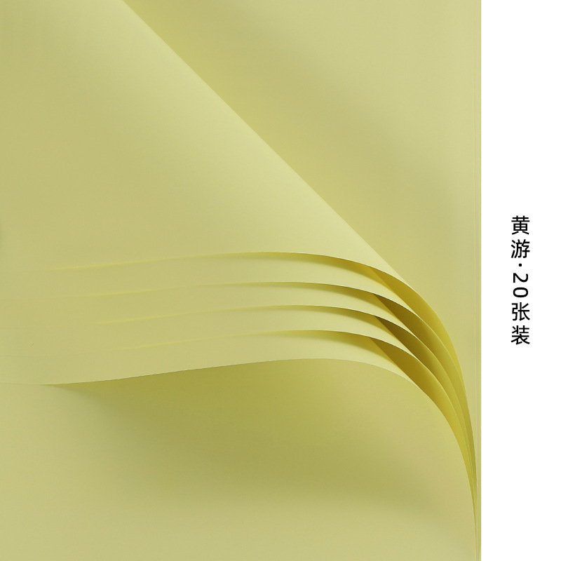 Papel de Envoltura de Flores Color Liso Macarrón de Papel Amasado a Mano para Arreglos Florales image 10