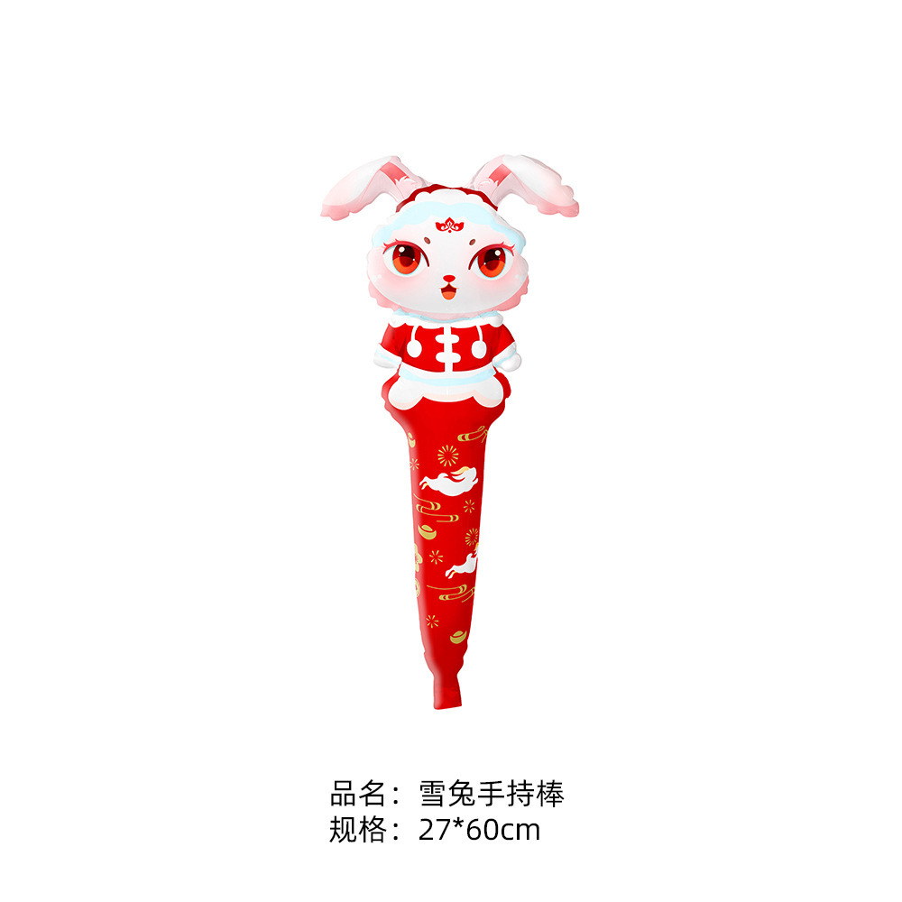 Balón de palos de mano, palos de palos en el puesto, empujando globos de aluminio, palos de mano, decorados de fiesta para niños, bolas de aluminio