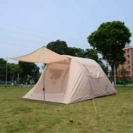 隧道充气帐篷户外露营6-8人便携式折叠速开家庭野营帐篷