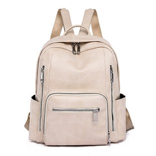 Backpack women's 2023 new bag large capacity Women's net red backpack autumn and winter Korean style fashionable soft leather travel bag