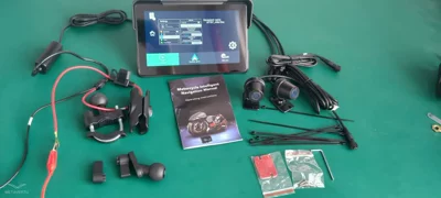 7inch Motorcycle Driving Recorder Front Motorcycle driving recorder - host-2k-front-and-rear-cameras
