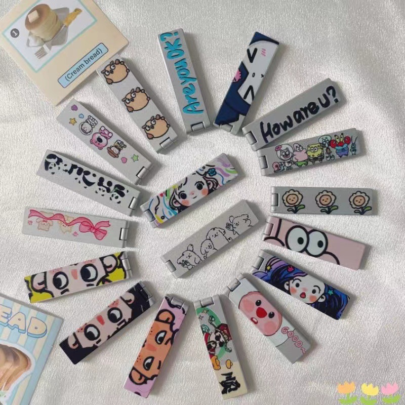 桌面支架中性超薄迷你支架多功能卡片式长条翻盖手机支架厂家直供