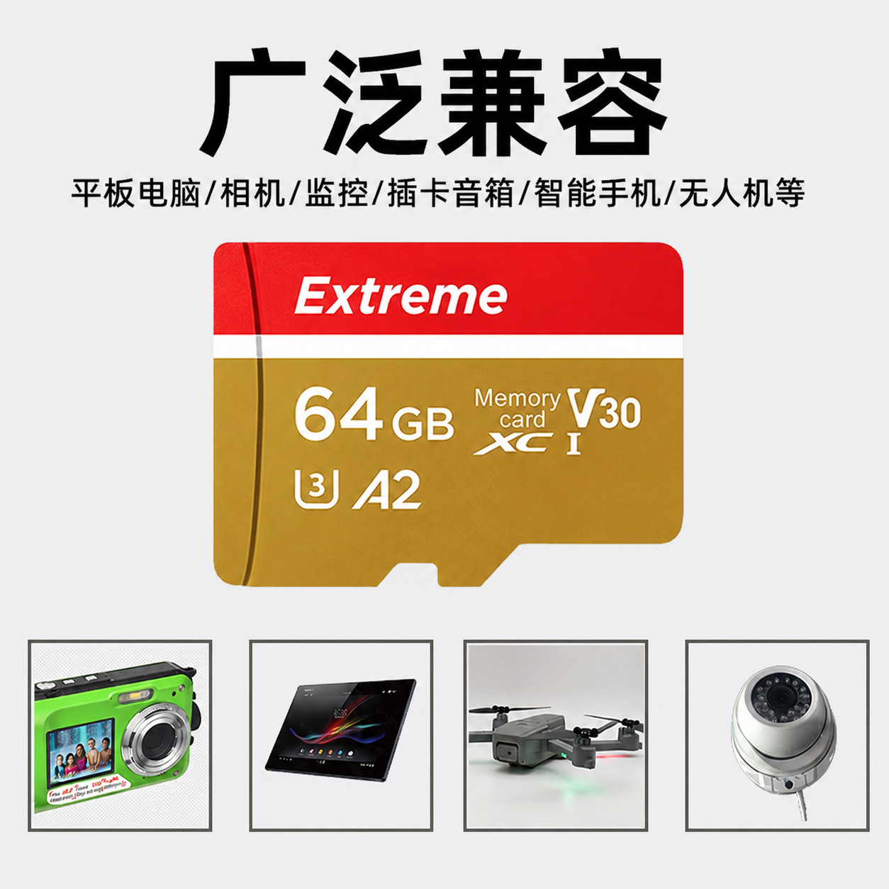 Tarjeta de Memoria MicroSD para Celular 16GB 8GB 32GB 64GB C10 de Alta Velocidad U3 para Teléfono y Cámara image 3
