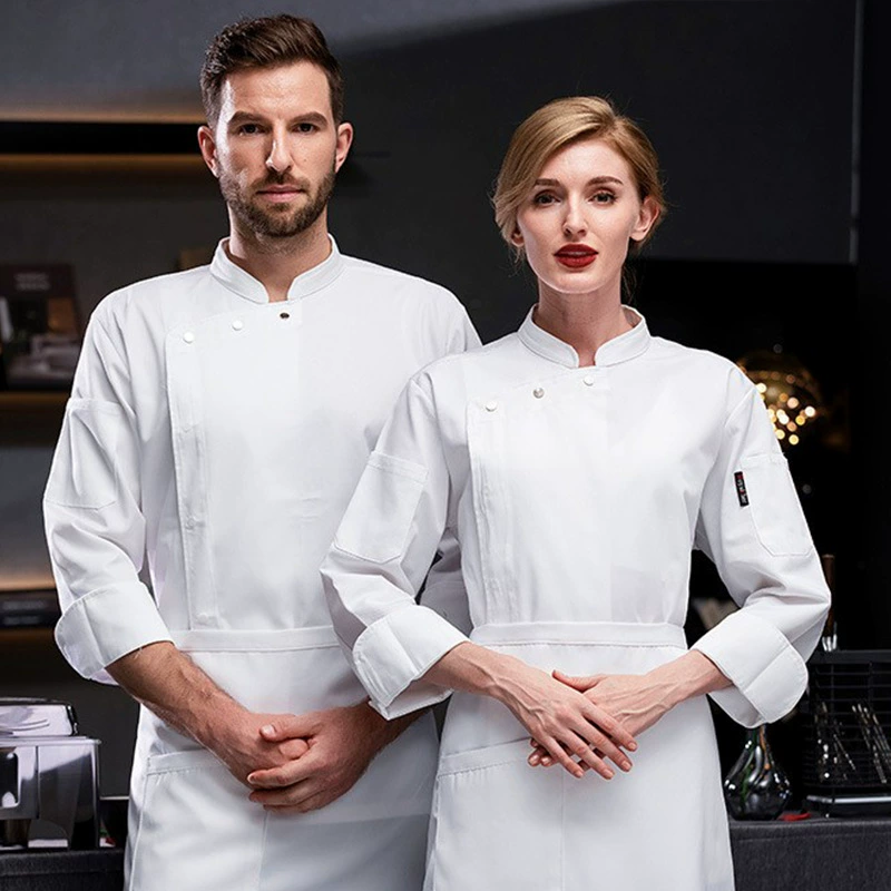 Кейтеринг рабочая одежда шеф-повара мужская осенне-зимняя одежда с длинными рукавами Кейтеринг отель горячий горшок Ресторан кондитерский магазин кухня специализированная одежда шеф-повара