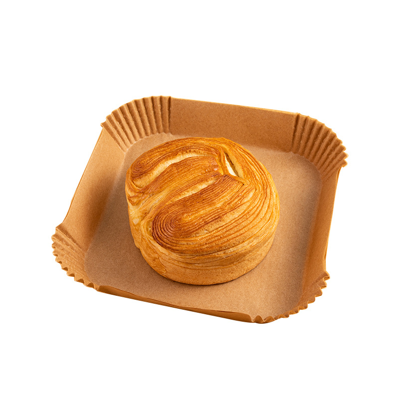 Freidora de aire bandeja de papel especial de silicona cuadrada bandeja de papel de absorción de aceite horno desechable hogar bandeja de papel para hornear Tazón