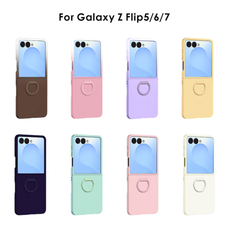 Samsung ZFlip7 保護ケースに適しています。肌に優しい、取り外し可能なリングバックル付き、5/1 折りたたみ式スクリーン携帯電話ケース、グラデーションカラー|undefined