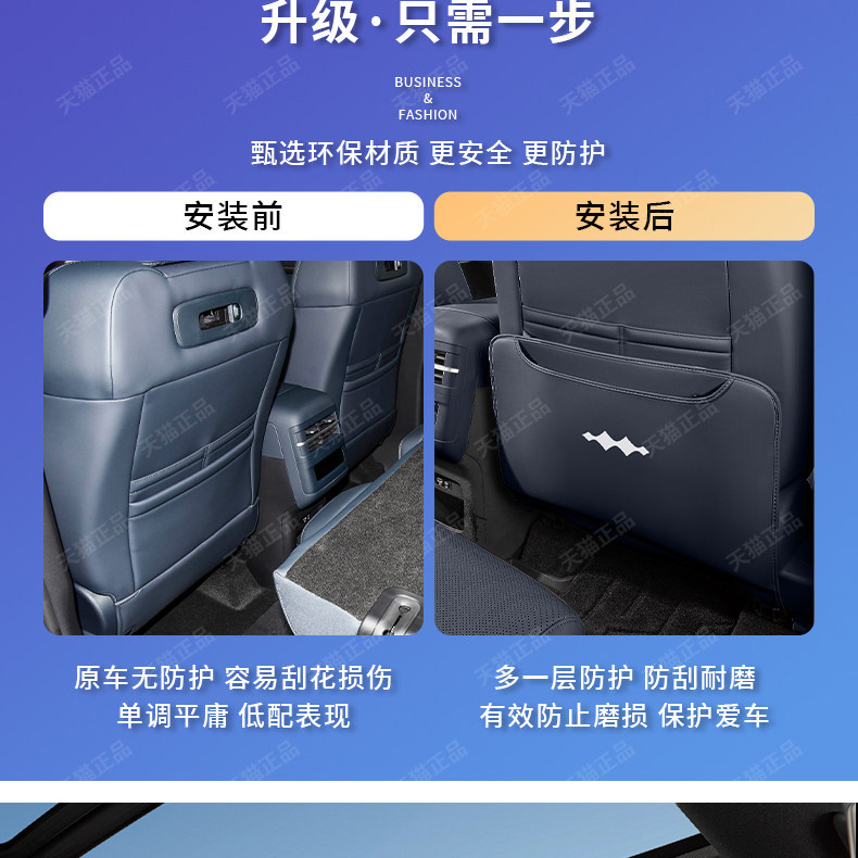 BYD Fang Cheng Bao Leopard 5 Seat Anti-Kick Pad Rear Armrest Vent Protective Pad Interior Modification