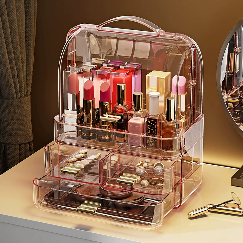 Cosmetic table storage box, lipstick for boxes, cover, storage system, high-quality style