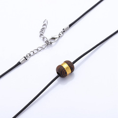 Gold-inlaid Chicken Wing Wood Lute Leaf Agarwood Pendant, Natural Wood Made Fortune Bead Pendant, Live Streaming Event Small Gift