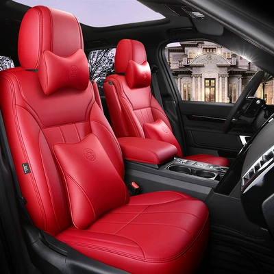 Modelə uyğun (Original) oturacaq örtükləri – cover 5/7 seats can be ordered - passion-red-deluxe-edition-5-seats-half-pack-of-ordinary-leather