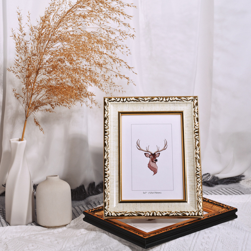 European Creative Photo Frame A4 Table 56 7 8 10 16inch High-End Photo Frame Picture Frame A3 Family Portrait Wall Hanging