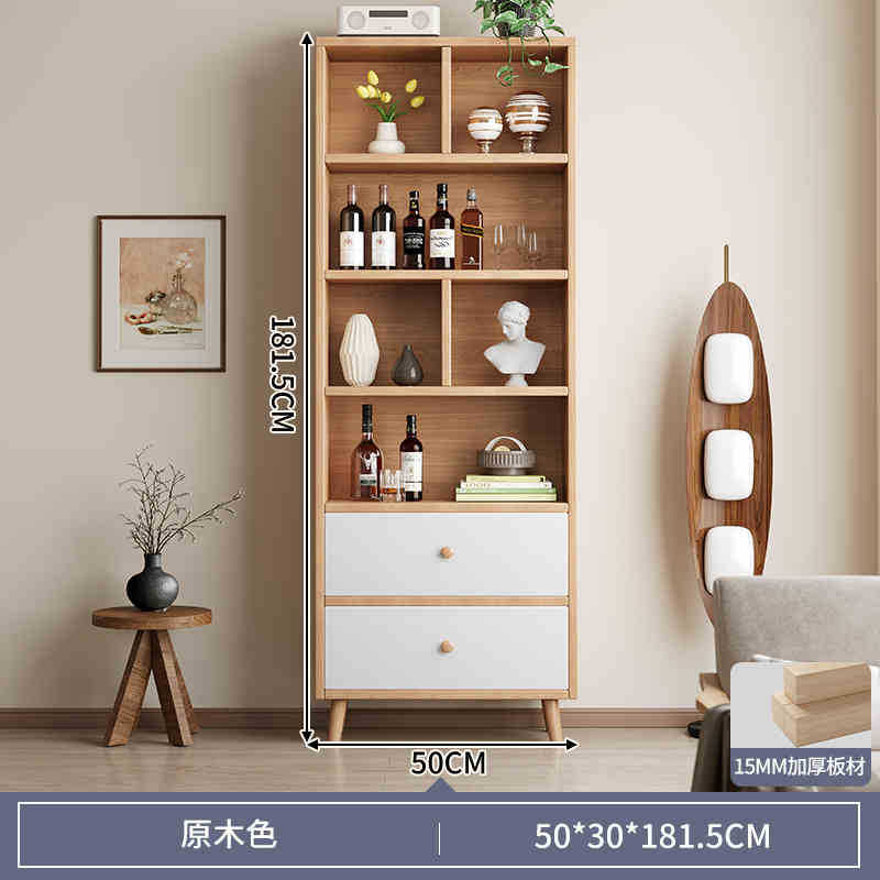 Estante de exhibición para té de estilo chino de madera maciza, pequeño gabinete multiusos, estante decorativo para sala de estar. image 10