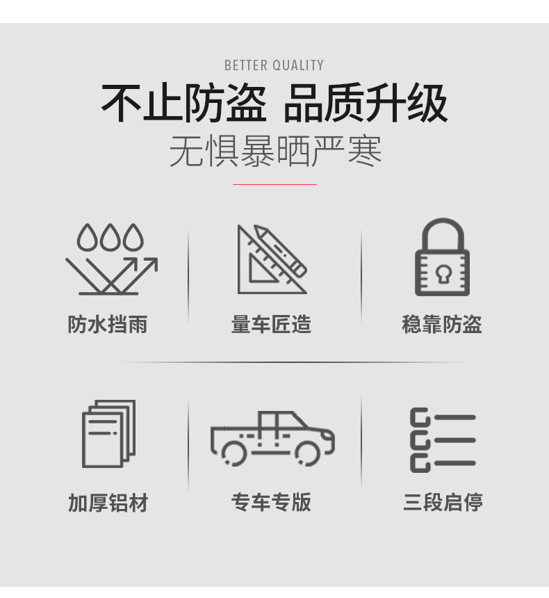 Suitable for Toyota Tundra Trunk Lid Hilux Special Pickup Truck Electric Rear Trunk Lid Password Lock Roller Shutter Lid