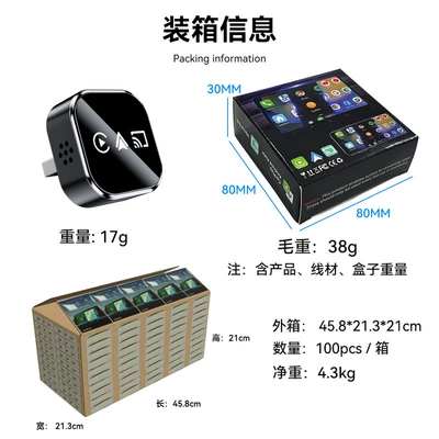 Cross-Border Four-In-One Apple Android – Simsiz CarPlay və Android Auto