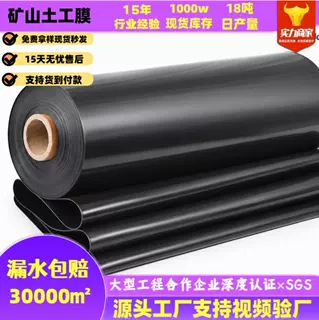 hdpe土工膜矿渣处理填埋场防渗工程危废储存池飞灰场尾矿库土工膜