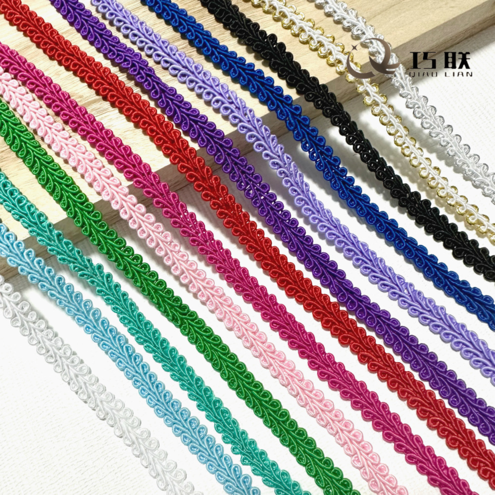 0,8 cm espiga borde ciempiés encaje suministro directo de fábrica oro plata ropa collar accesorios decorativos