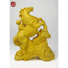 黄杨木雕马上封侯摆件家居客厅办公室实木工艺品送礼事业商务礼品