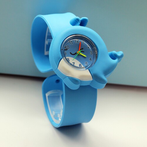 Factory's foreign trade best-selling animal anime children's watch, pat-pat watch, cartoon kindergarten elementary school silicone pat-pat ring