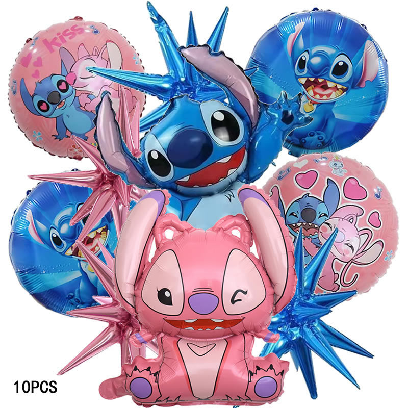 Dibujos animados de dibujos animados estrella de dibujos animados bebé puntada globo traje de juguete para niños decoración de fiesta de cumpleaños globo