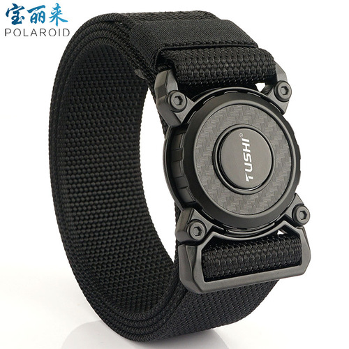 New quick release buckle tactical nylon belt workwear outdoor training pants belt casual men's belt manufacturer wholesale