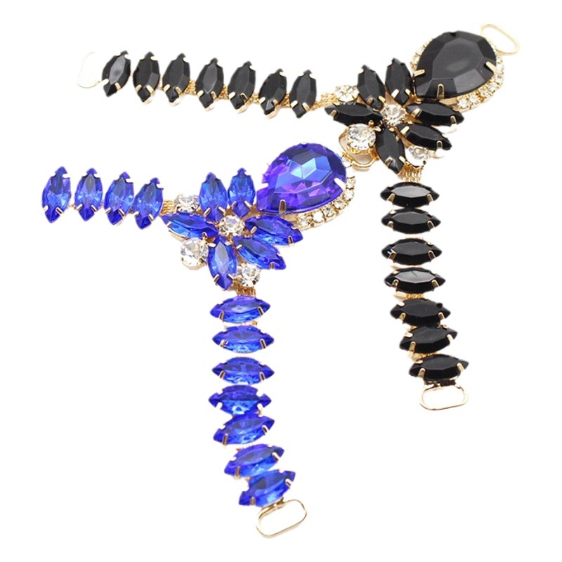 2023 verano nuevo Flip Flop zapato cadena DIY mano coser zapatos flor material accesorios zapatillas material Accesorios