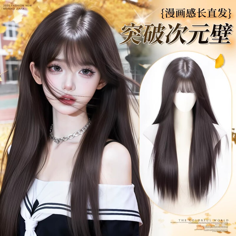 Long Natural Hair Wig for Women, Full Head Synthetic Wig, 2026 Fashion, Lightweight Everyday Style, Realistic Black Long Straight Wig Long Natural Hair Wig for Women, Full Head Synthetic Wig, 2026 Fashion, Lightweight Everyday Style, Realistic Black Long Straight Wig