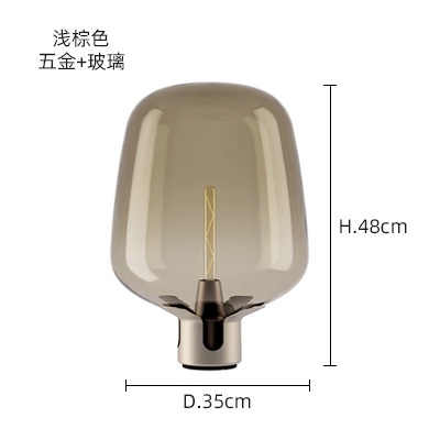 Title 6, Glas-Lampe für Studio, Wohnzimmer, Schlafzimmer...